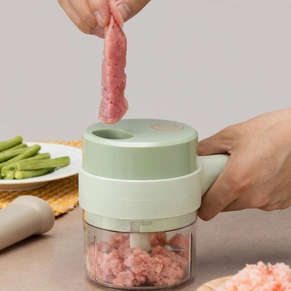 Mini Wireless Garlic & Food Chopper – USB Rechargeable
